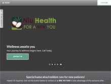 Tablet Screenshot of niuhealthchiropractic.com